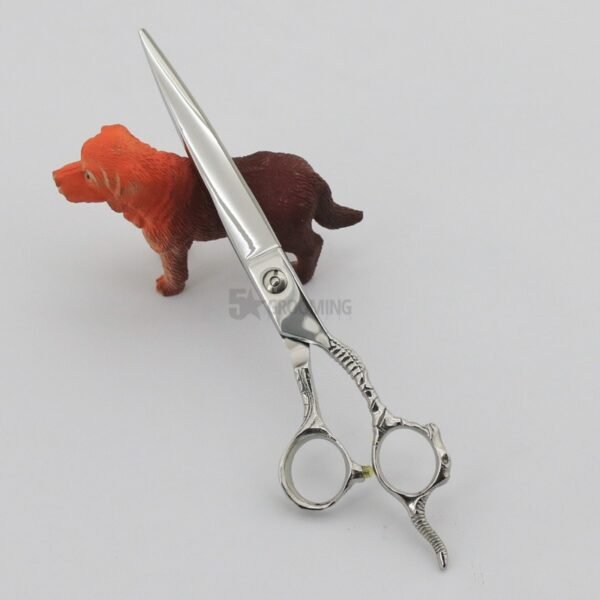 Pet Grooming Scissors with Ergonomic Handle and Adjustable Tension