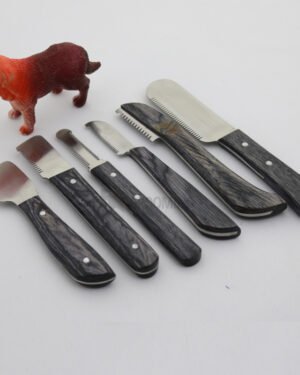Ergonomic Dog Stripping Knife Set with Variety of Blades