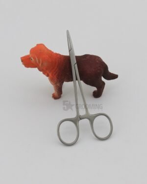 “5X Grooming Precision Scissors with Decorative Dog Figure”