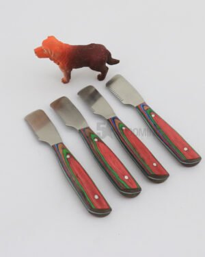 Colorful Handle Professional Dog Stripping Knife Set