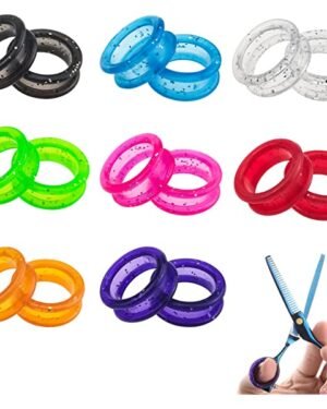 Colorful Scissor Handle Inserts for Grooming Comfort